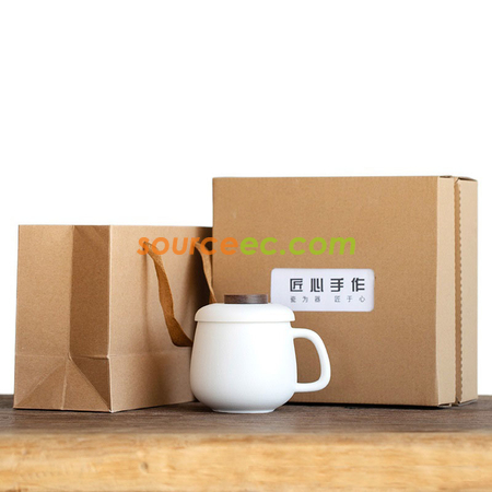 礼品订购泡茶陶瓷杯广告