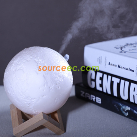 礼品订购3D月球夜灯加湿器广告