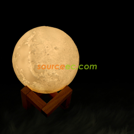 礼品订购3D月球夜灯加湿器广告