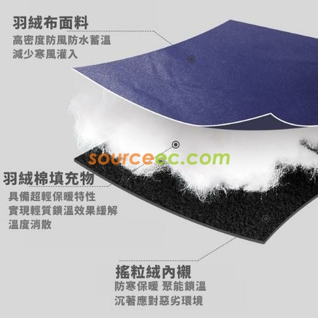 礼品订购日系简约口袋羽绒棉围巾广告