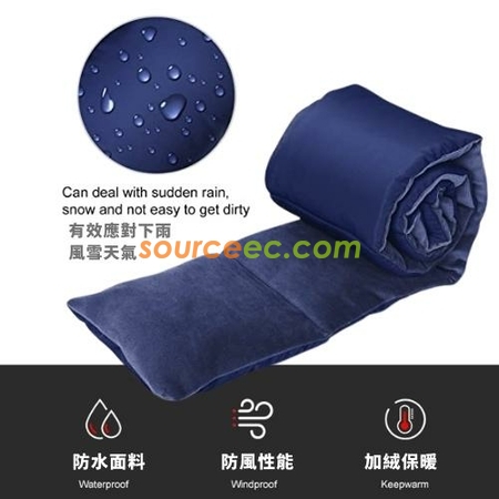 礼品订购日系简约口袋羽绒棉围巾广告