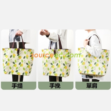礼品订购折叠拉链购物袋广告