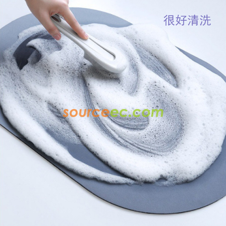 礼品订购吸水软硅藻泥地垫广告