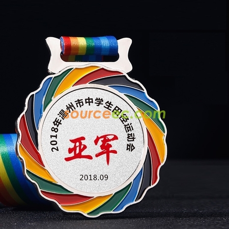 礼品订购点漆彩色奖牌广告