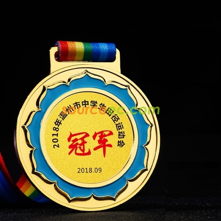 礼品订购点漆彩色奖牌广告