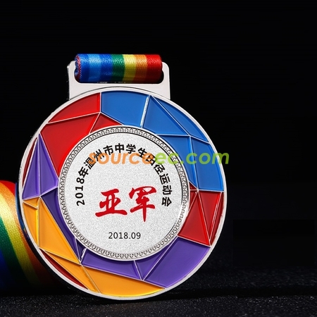礼品订购点漆彩色奖牌广告