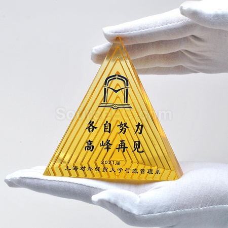 礼品订购水晶奖座广告