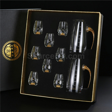 礼品订购水晶玻璃小酒杯广告