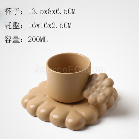 礼品订购创意饼干咖啡杯广告