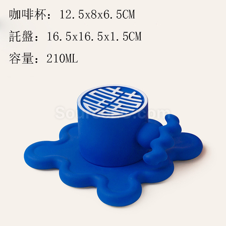 礼品订购喜字咖啡杯套装广告