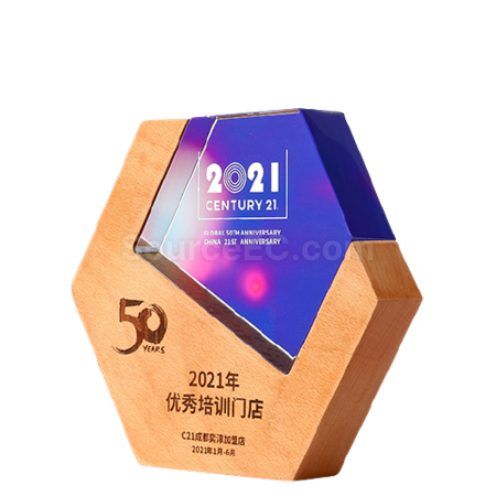 实木创意水晶座