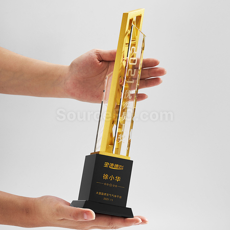 礼品订购创意水晶奖座广告