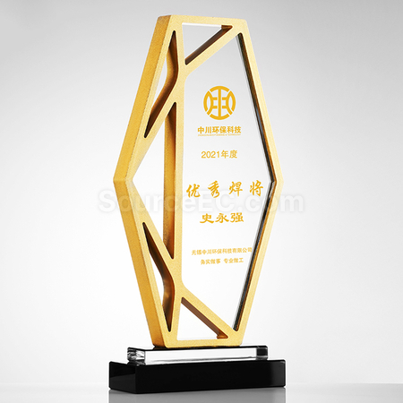 礼品订购金属水晶座广告