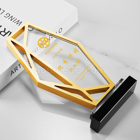 礼品订购金属水晶座广告