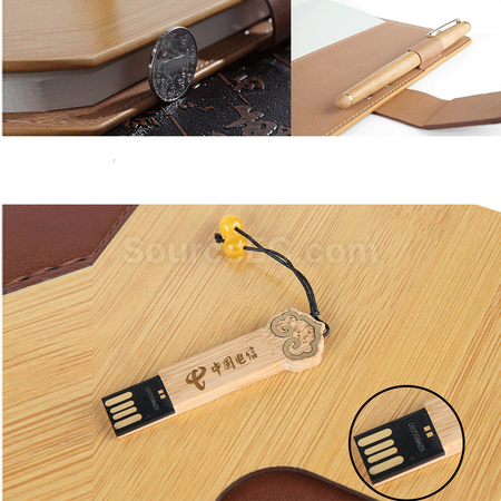 礼品订购商务 笔记本 笔 USB 套装广告