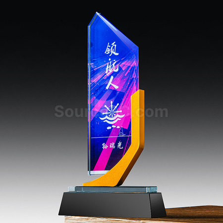 礼品订购金属水晶座广告