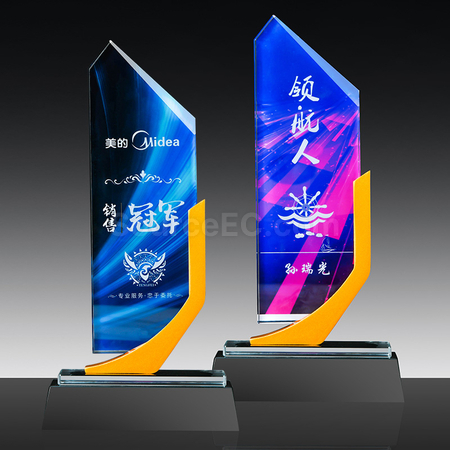 礼品订购金属水晶座广告