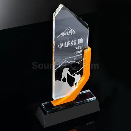 礼品订购金属水晶座广告
