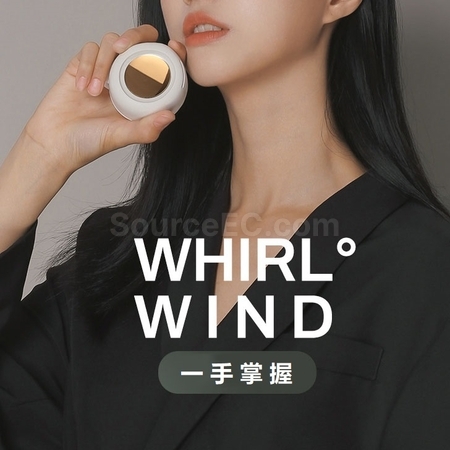 礼品订购便携挂腰挂脖风扇广告