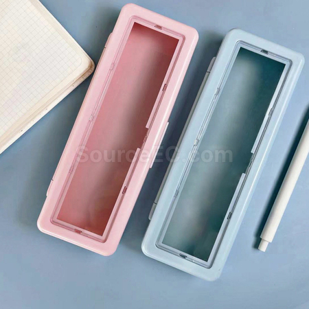 礼品订购透明翻盖礼品铅笔盒广告