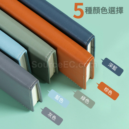 礼品订购商务复古简约办公a5软皮面工作会议记录本广告
