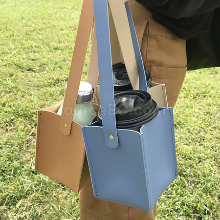 礼品订购手提皮革杯套广告