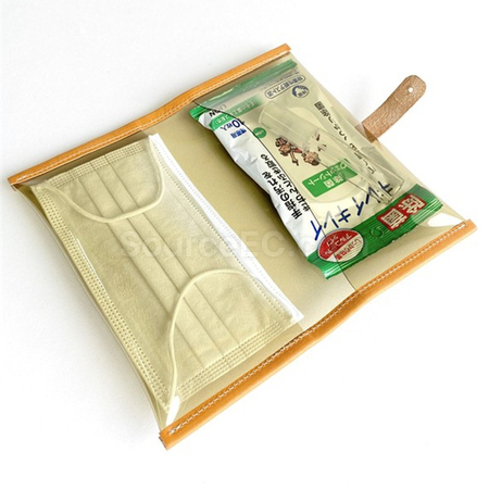 礼品订购日式透明PVC口罩收纳袋广告
