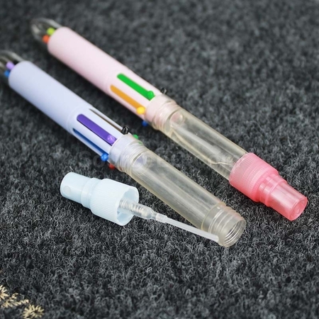 礼品订购酒精喷雾六色笔广告