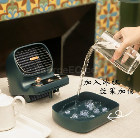 礼品订购复古喷雾风扇广告
