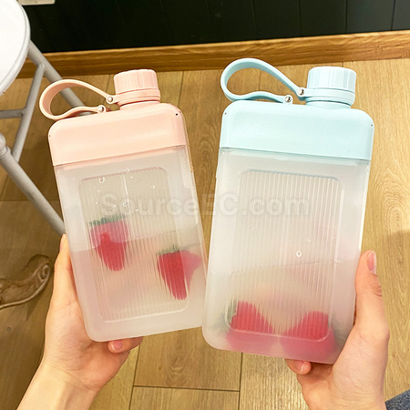 礼品订购方形运动水壶广告