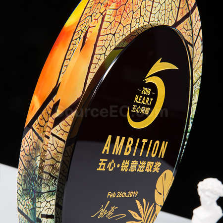 礼品订购创意水晶奖座广告