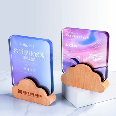 礼品订购水晶奖座广告