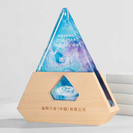 礼品订购水晶奖座广告