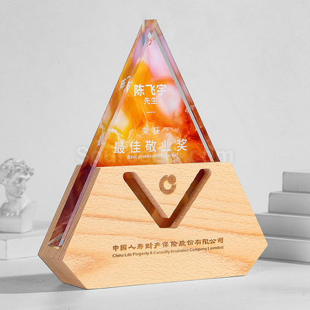 礼品订购水晶奖座广告
