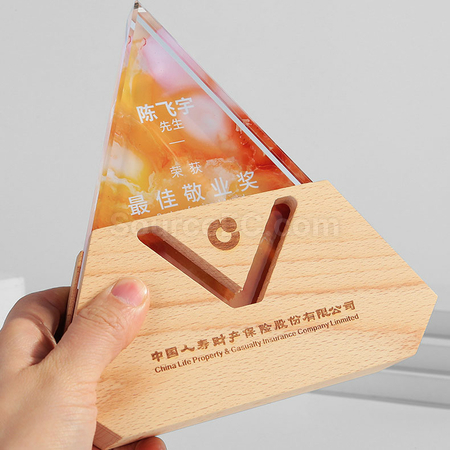 礼品订购水晶奖座广告