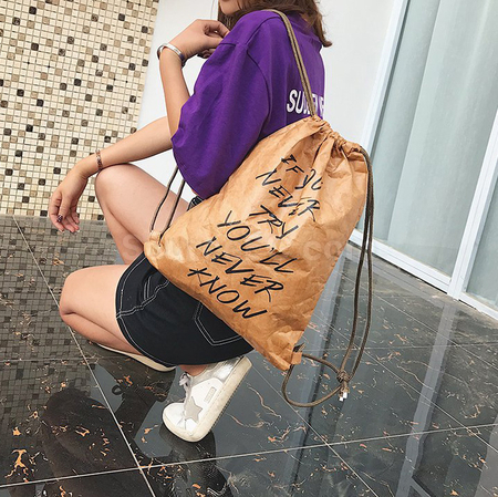 礼品订购杜邦纸索绳袋广告