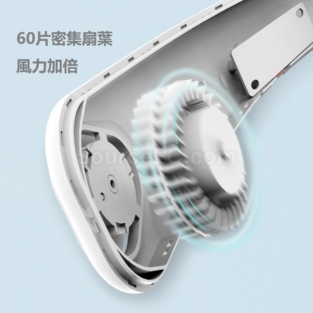 礼品订购无叶挂脖风扇广告