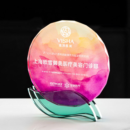 礼品订购水晶座广告