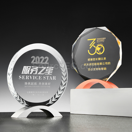 礼品订购水晶座广告