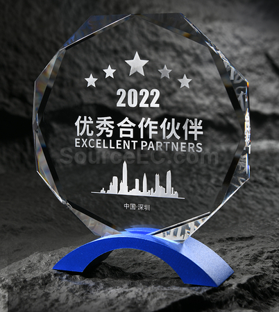 礼品订购水晶座广告