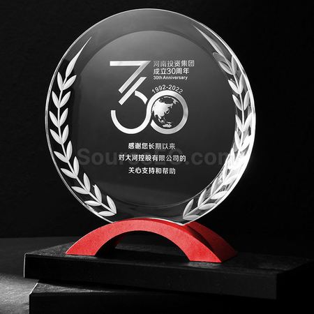 礼品订购水晶座广告