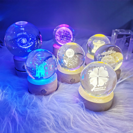礼品订购创意水晶球广告
