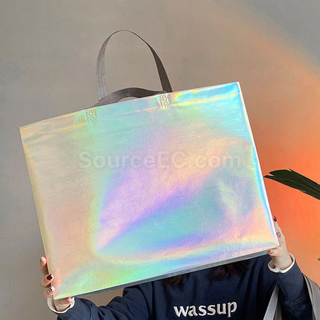 礼品订购200起订镭射环保袋广告