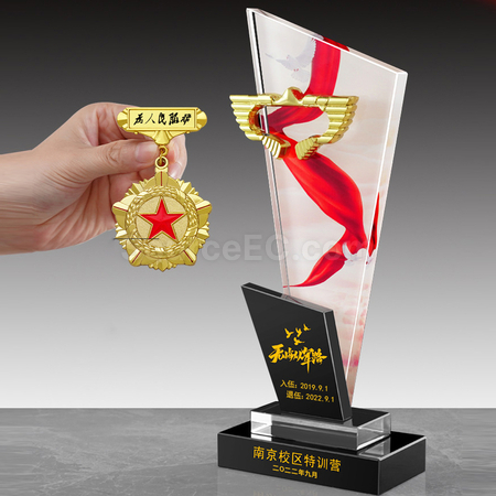 礼品订购水晶奖座广告