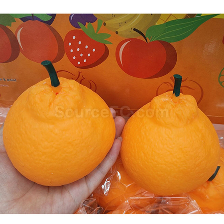 礼品订购减压仿真橘子广告
