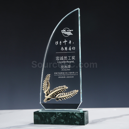 创意大理石水晶座