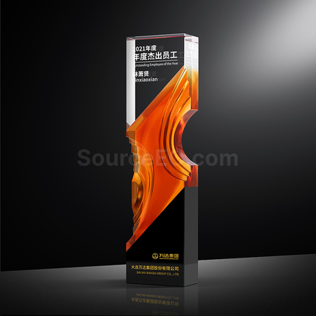 礼品订购琉璃水晶座广告
