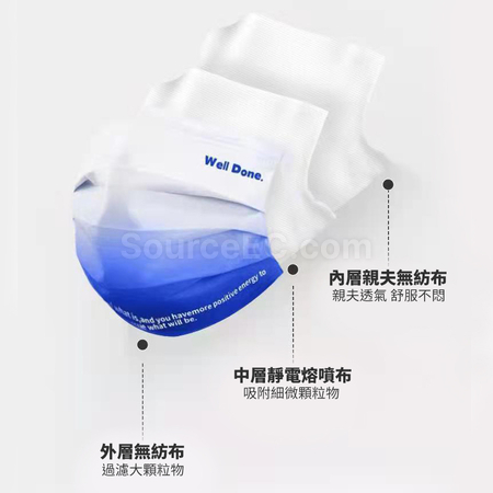 礼品订购克莱因蓝一次性口罩广告