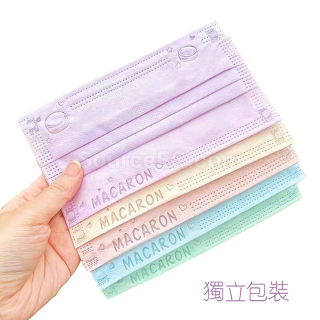 礼品订购马卡龙轻薄一次性口罩广告