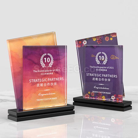 礼品订购水晶座广告